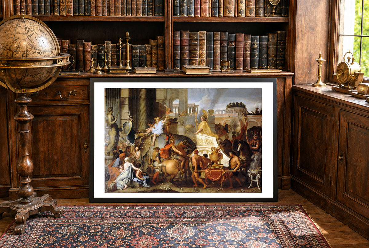 L'Entrée d'Alexandre dans Babylone 1665 - Charles Le Brun - Affiche Peinture Historique