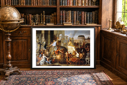 L'Entrée d'Alexandre dans Babylone 1665 - Charles Le Brun - Affiche Peinture Historique
