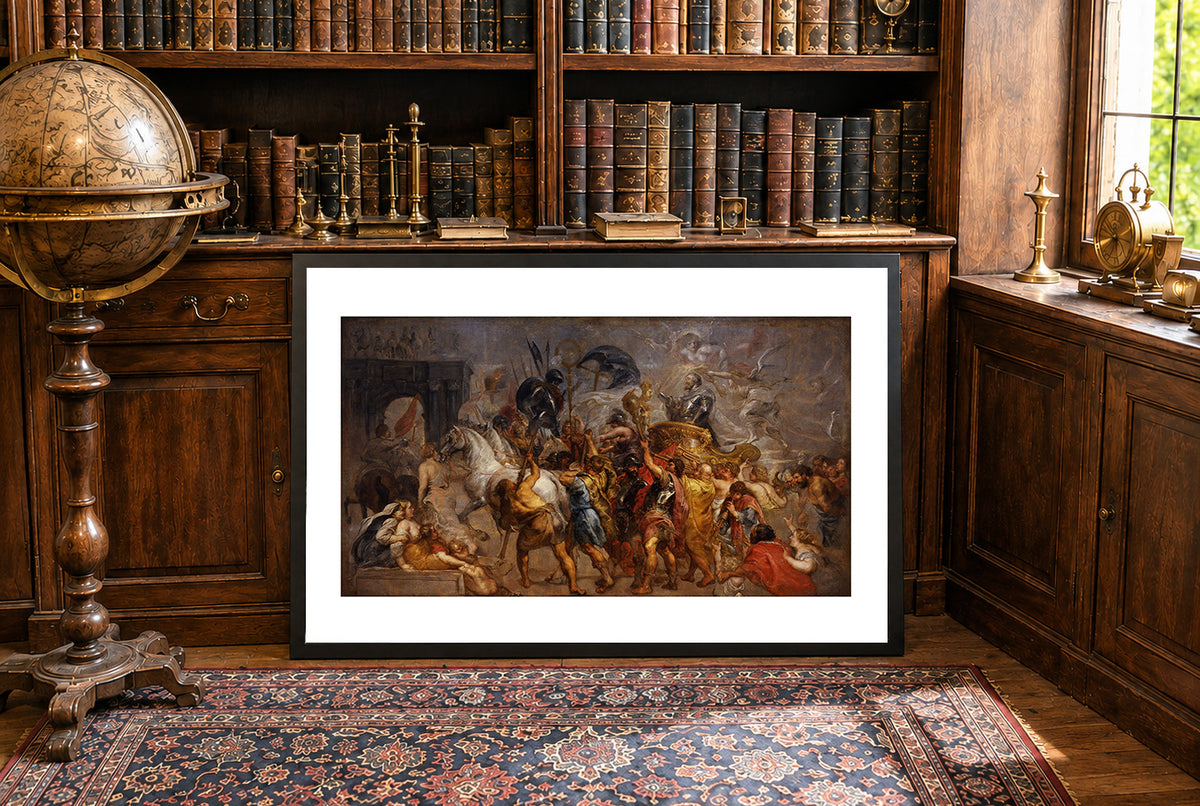 The Entry of Henry IV into Paris 1625 - Peter Paul Rubens - French History Baroque Painting Poster