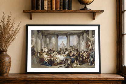 The Romans in Their Decadence 1847 - Thomas Couture - Ancient Roman Empire Historical Painting Poster