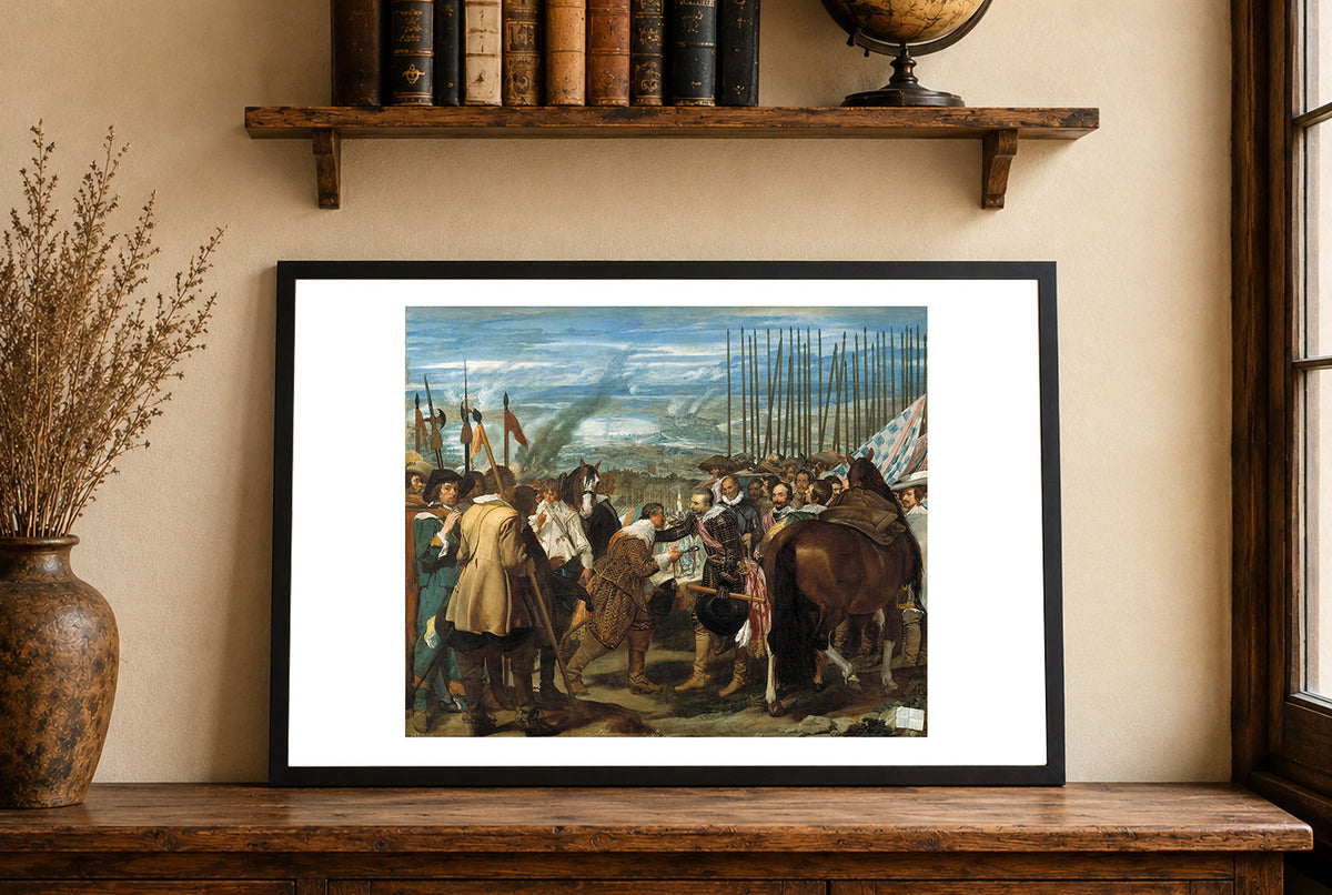 La Reddition de Breda 1635 - Diego Velázquez - Guerre de Quatre-Vingts Ans - Affiche Peinture Historique