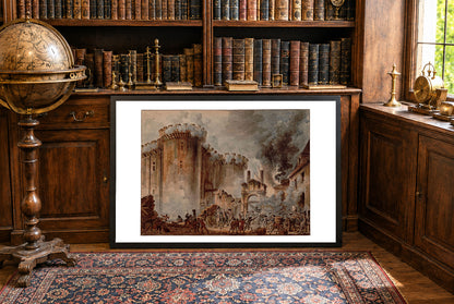 The Taking of the Bastille 1789 - Jean-Pierre Houël - French Revolution Historical Painting Poster