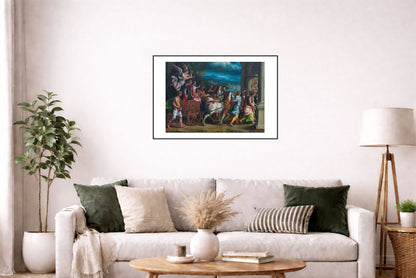 The Triumph of Titus and Vespasian - Giulio Romano - Roman Empire Historical Painting Poster